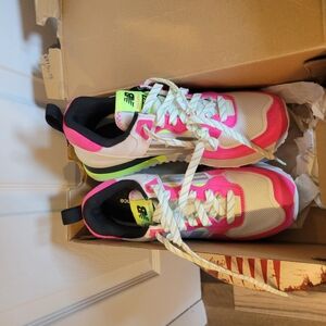 New Balance Pink and White Women's Sneakers